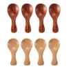 4 Stücke Mini Holzlöffel Kleine Küche Gewürz Würze Löffel Zucker Tee Kaffee Scoop Kurzen Griff Holz Kinder Löffel Küchenhelfer