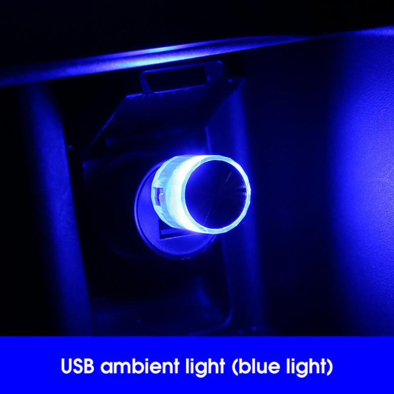 1/3PCS Mini USB LED Lumière d'Ambiance Décorative pour Environnement Intérieur Auto PC Ordinateur Lumière Portable à Brancher