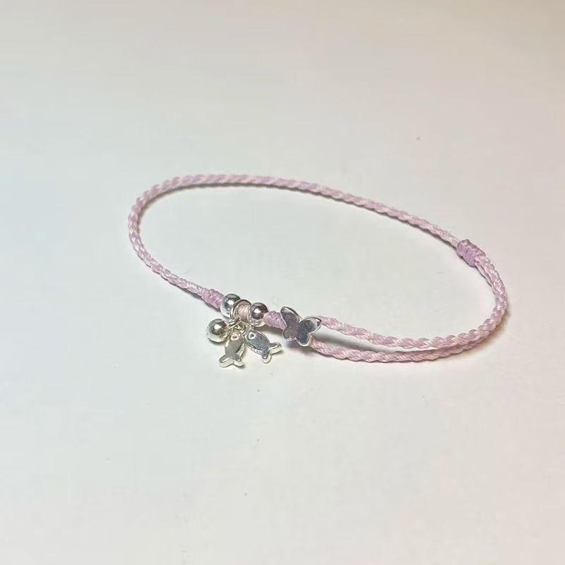 

Fish Bracelet For Women Handmade Woven Colored Rope Boho Wrap Charm Bracelet Friendship Popular Jewelry as the picture