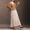 Bailuyu Elegant Velvet A-Line Midi Skirt