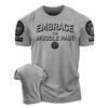 2025 3D Men's Printed Training T-shirt, Fashionable and Fun Fitness Short Sleeved T-shirt, Elastic and Breathable Top