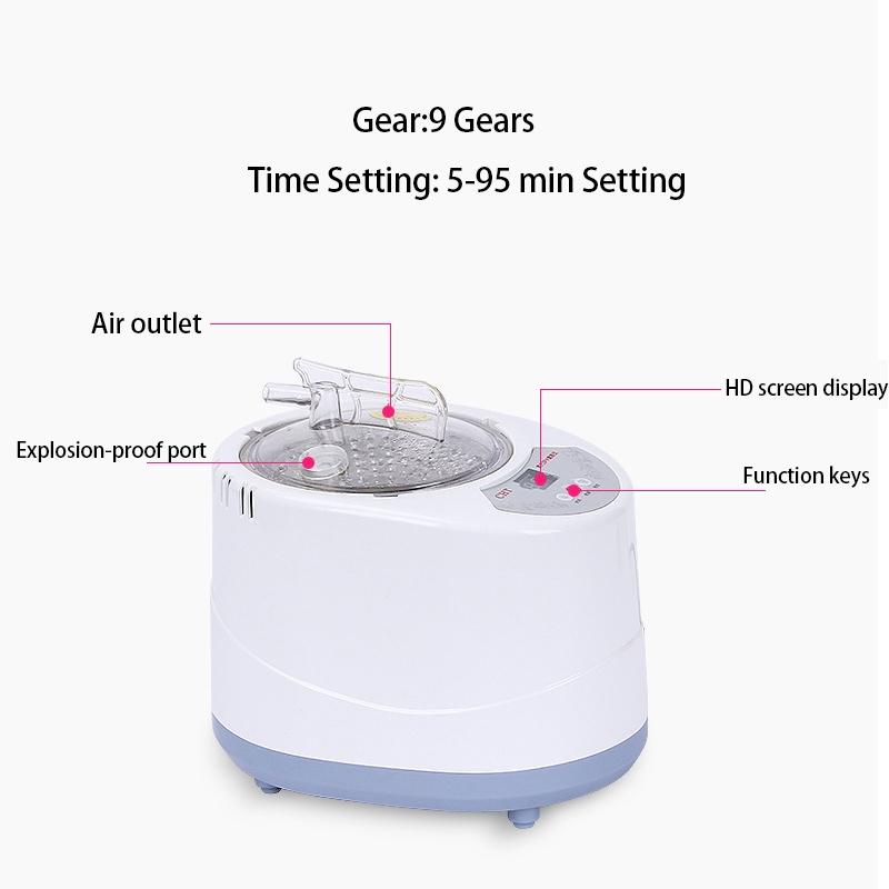 3L Dampbad Bærbar Spasalong Hjem Fordelaktig Slanking av Hele Kroppen Sammenleggbar Detox-terapi Damp Sammenleggbar Badstuhytte Badstugenerator