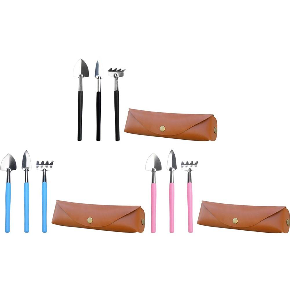 

Gardening Tools Leather Storage Bag Mini Shovel Rake синий