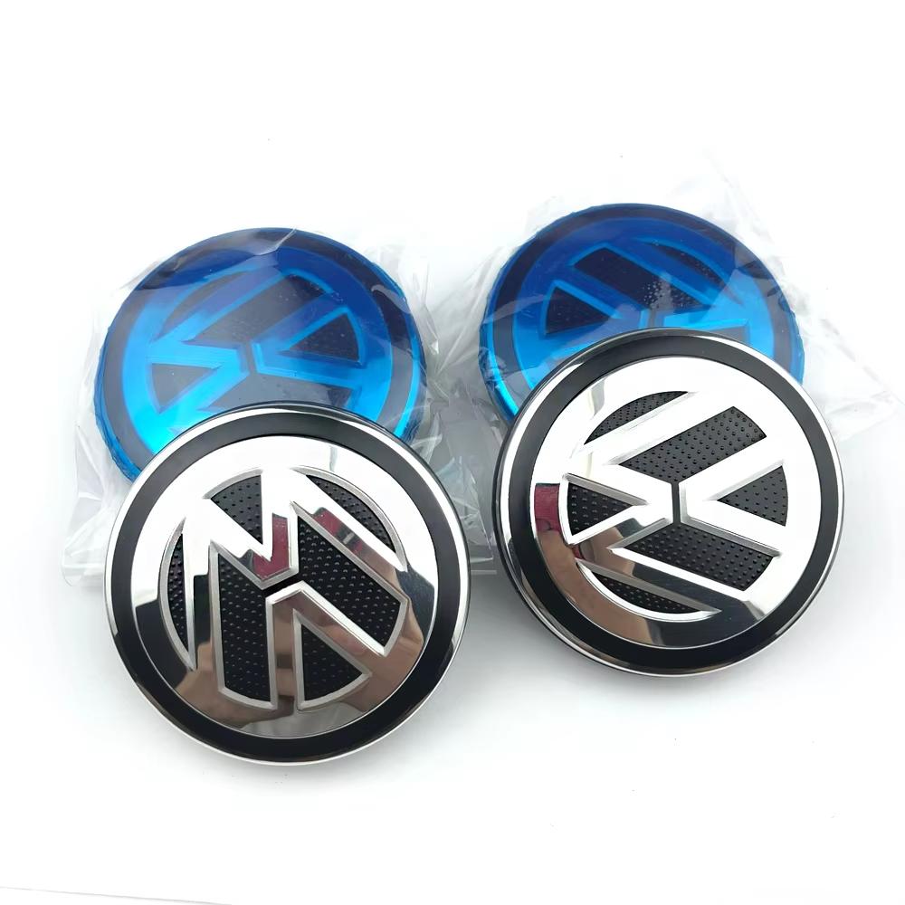 Volkswagen Car Wheel Center Hub Caps accessories 4pcs 55 56 65 70mm for VW Golf Polo Passat T-roc CC B5 B6 B7 Jetta center cover EA1