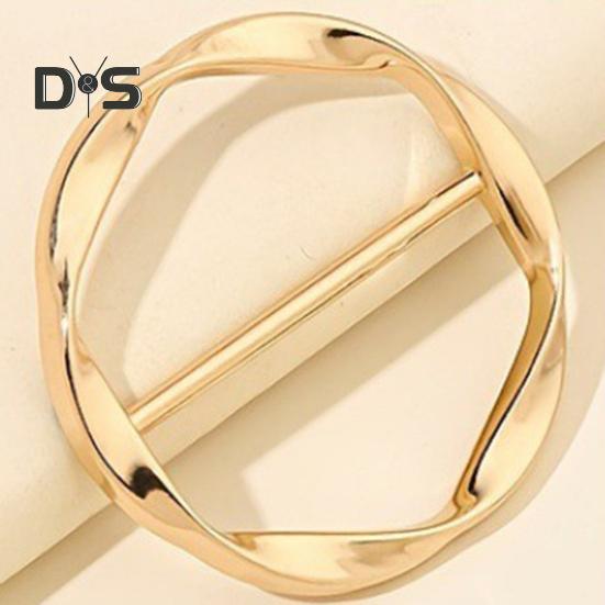 1 Pc/3 Pcs Women Scarf Ring Zinc Alloy Shirt Clips Twist Tee Knot Ring T-Shirt Ties Dress Clips Clothing Tightening Clip for Shirt Scarf Dress