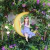 Resin Elf Sculptures Realistic Swing Figurines for Home and Outdoor Garden Patios Decors