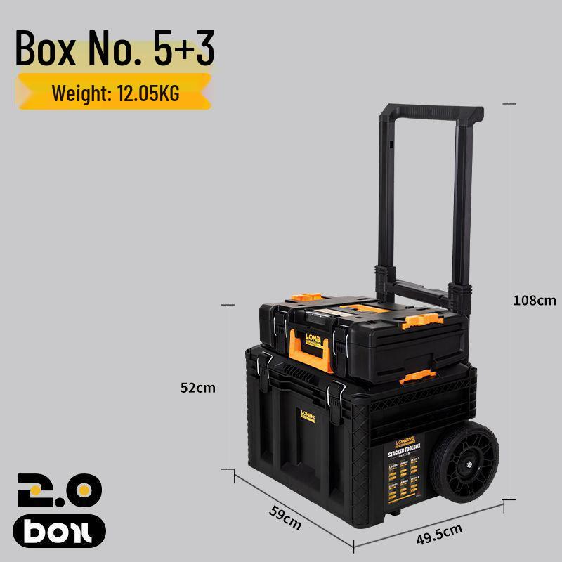 Longbang 2.0 Industrial Multifunction Stackable Tool Storage Suitcase