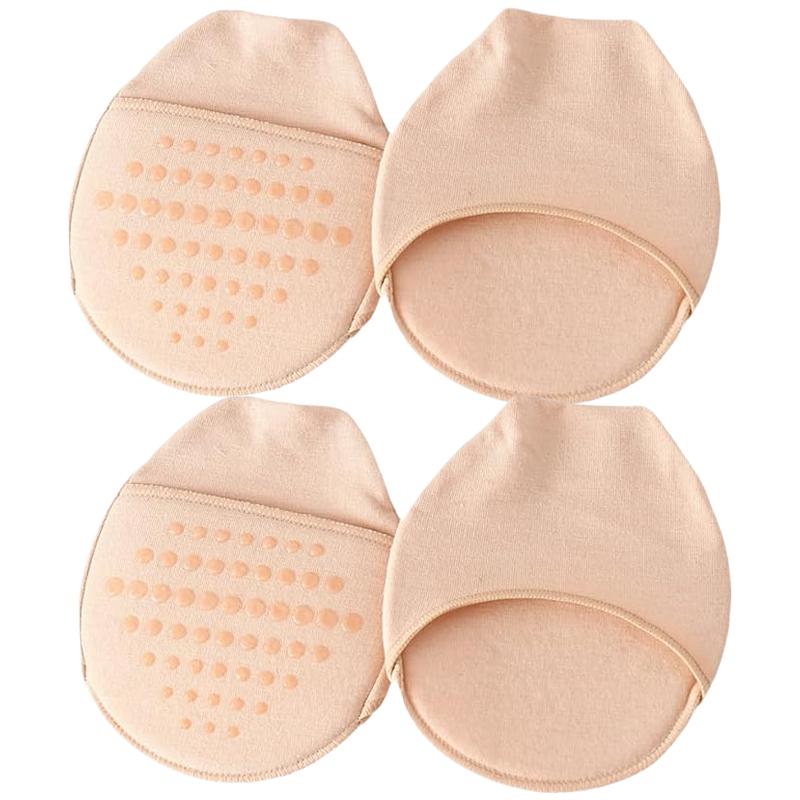 Metatarsal Sleeve Pads Ball of Foot Cushions with Soft sponge and silicone dots forefoot cushioning socks Non Skid Half Socks