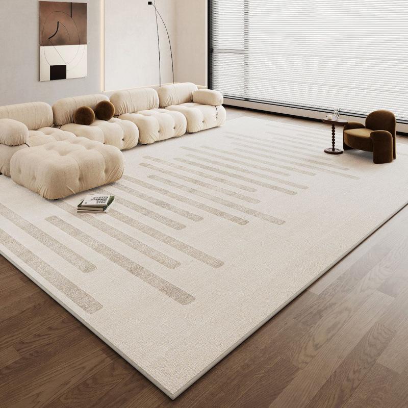 Carpet Living Room 2025 Cream Wind Leave-In Washable Bedroom Bedside Blanket Light Luxury Premium Sand Coffee Table Floor Mat