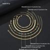 6Pcs/Set Gold Color Twisted Cuban Chain Anklet Set For Women Fashion Summer Colorful Zircon Anklet Beach Party Jewelry Gifts New