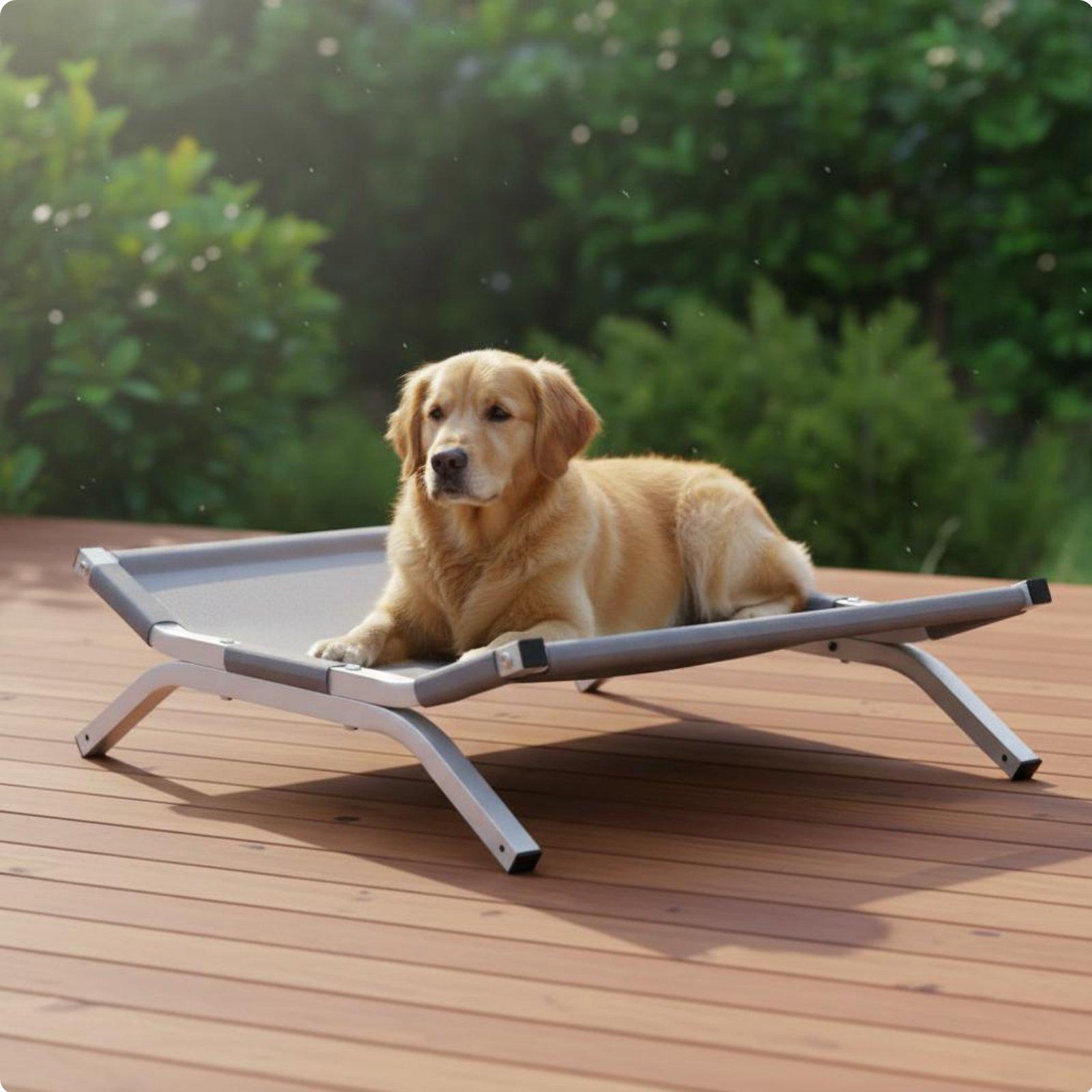 Elevated Dog Bed Moisture-Resistant Raised Pet Cot Dog Mesh Bed Bed Long-Lasting All-Season Use for Feline Friends