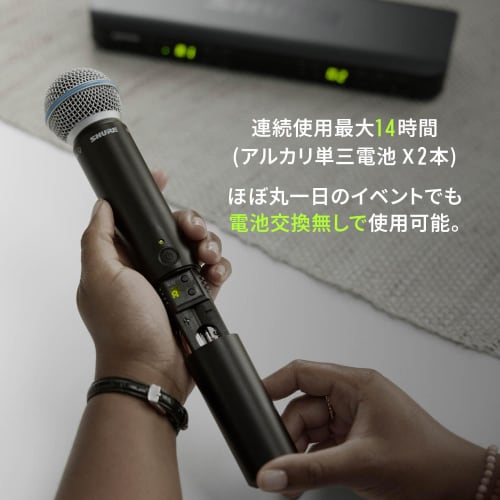 Shure BLX288/B58 Wireless Microphone System: Dual-Channel, Professional-Grade, with Two BLX2/BETA58A Handheld Dynamic Microphones and a BLX88 Receiver
