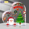 1pc Christmas Decorations Cute Heart Shaped Christmas Dining Table, Office, Counter, Desk, Shelf - Home Decorations