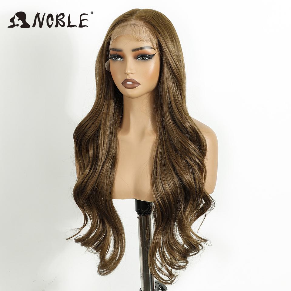 Szlachetne 13X6 Koronkowe Body Wave HD Przezroczyste Ombre Blond Rozświetlające Peruki 26 Calowe Z Włosami Dziecięcymi Koronkowy Frontalny Peruka Falista Koronkowa Peruka Dla Kobiet