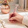 Ergonomic Smooth Ink Pen 5PCS Metal Diamond Ballpoint Pens, with Sparkling Rhinestone Decor, Refillable Press Mechanism Writing Pen, for Kids