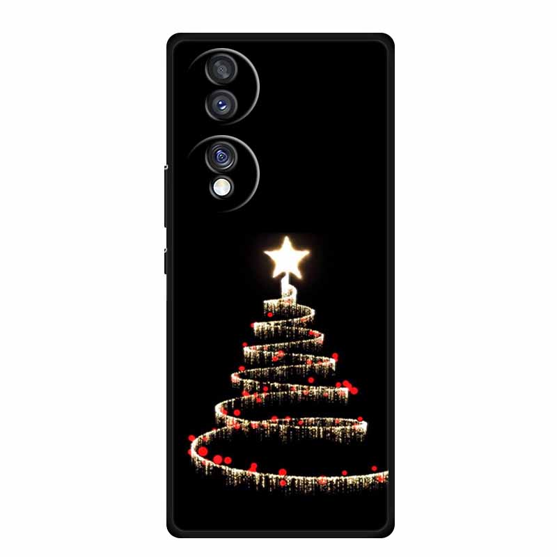 Case For Honor 70 Pro Plus Christmas Soft Silicone TPU Phone Back Cover For Huawei Honor 70 Pro+ Honor70 Lite Cartoon Capa Funda