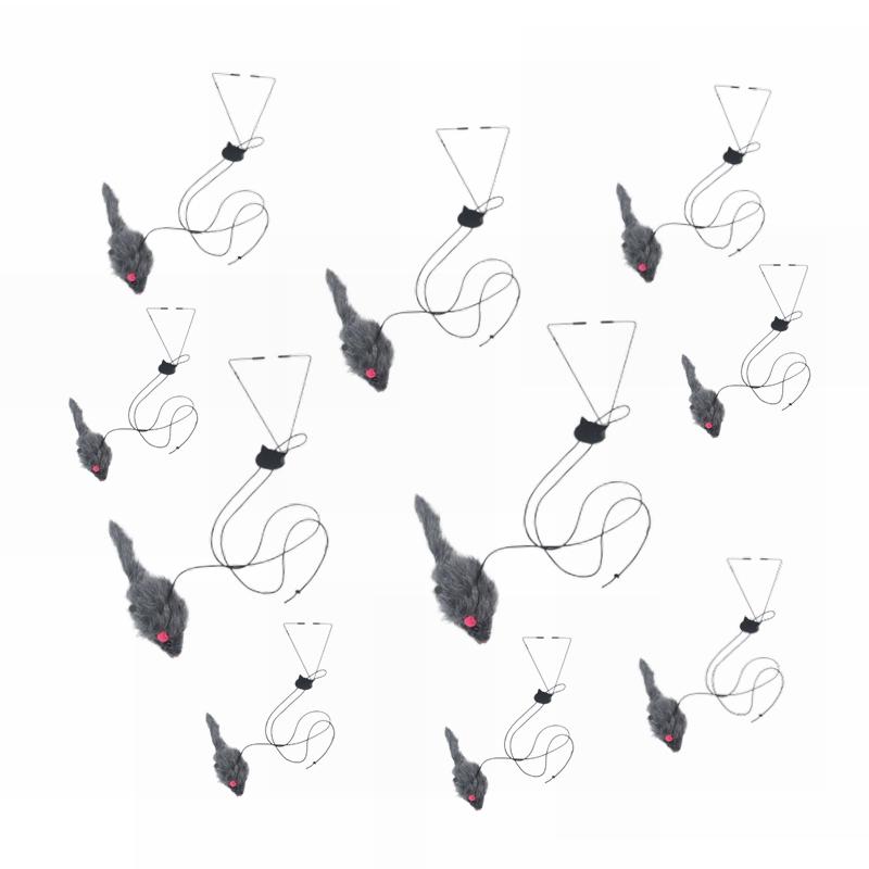 Interactive Door Hanging Cat Toy with Black Mouse Teaser - Entertain and Exercise Your Cat Toy for Indoor Cats Play Supplies