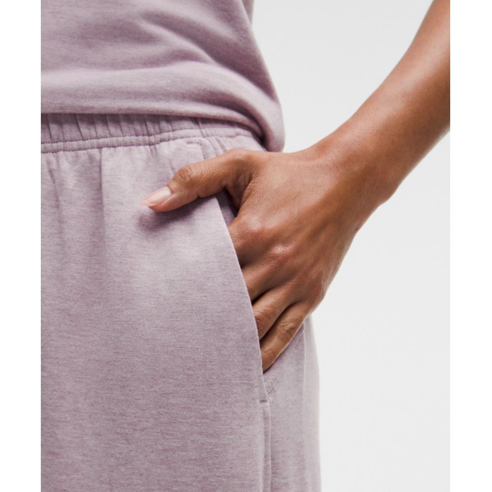 Lululemon Becalm Oversized Mid Rise Pant Heathered Porcelain Pink