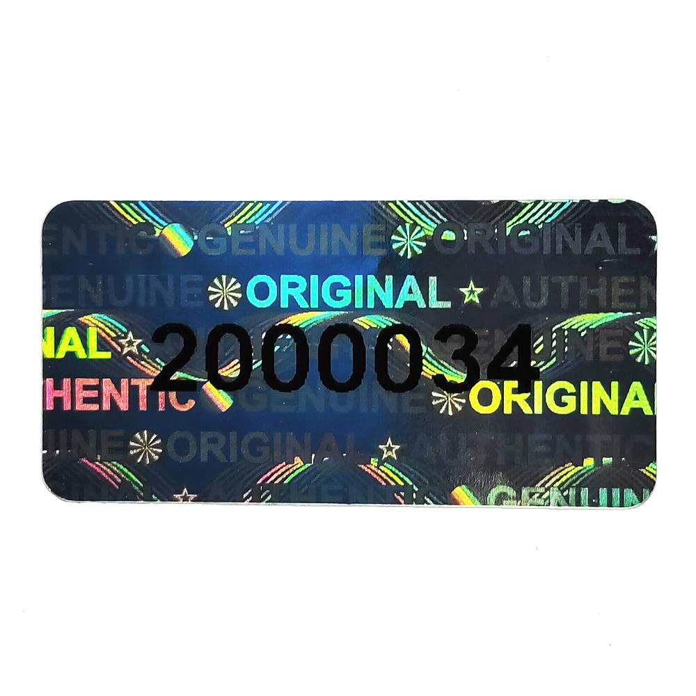 Hologram Security Seal Tamper Evident Removal Proof Packing Label Serial Number VOID Left Open Evidence Anti-fake Laser Sticker