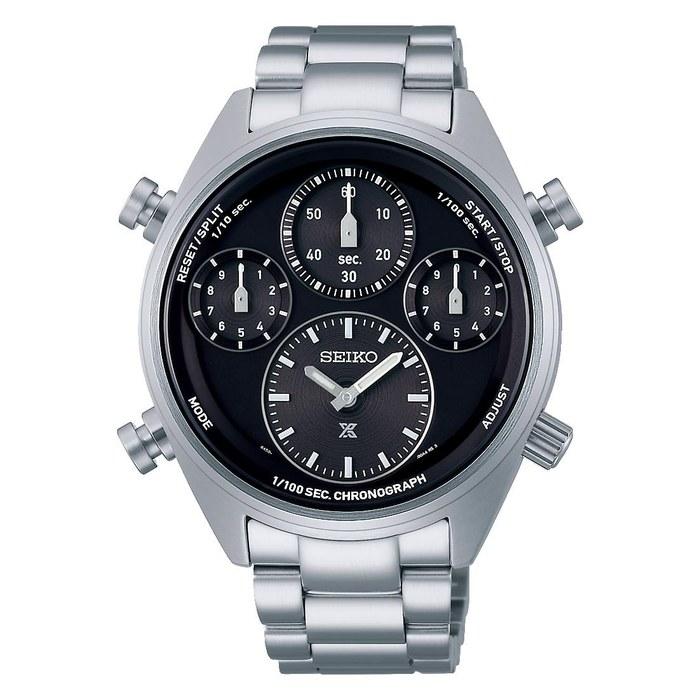 Seiko Watch Prospex Speedtimer Solar Chronograph 1/100 Second Mens Black SBER003