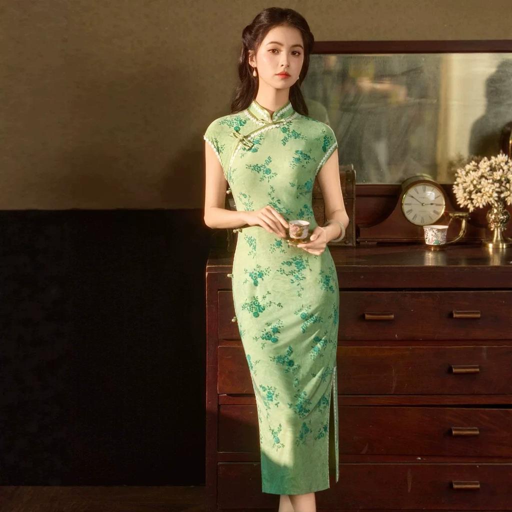 New Chinese-style improved cheongsam dress, young girls can wear it every day, temperament, slim, elegant, advanced and thin