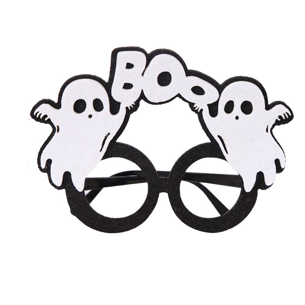 Skull Head Eyeglasses Frames Cobweb Ghost Halloween Decoration Glasses Pumpkin Halloween Dress Up