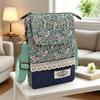 Borsa a tracolla in tela floreale giapponese per telefono da donna, borsa a spalla multi tasche, portafoglio passaporto da viaggio, portamonete per cellulare con tracolla regolabile