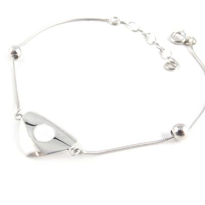 [K9579] - Silver 'Love' Silver Bracelet