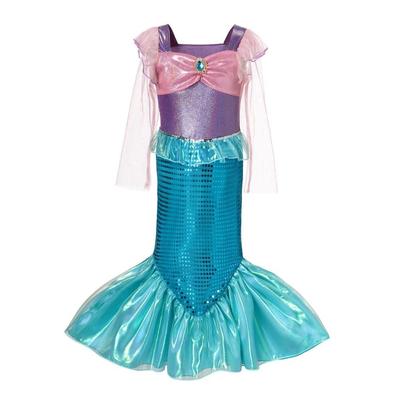 Dressy Daisy Toddler Mermaid Ariel Princess Halloween Size Ages Girls' Costume, Costume, Dress, 140, 9-10
