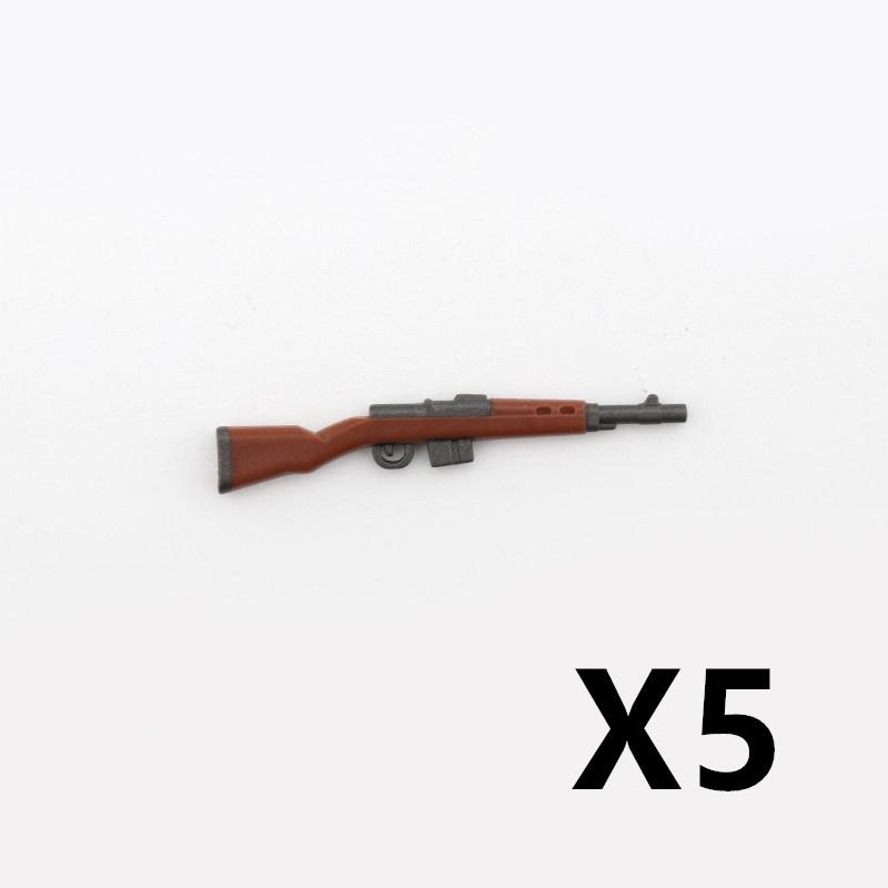 5/10 WW2 Soldier Weapons Building Block Two-color Printing Machine Rifle Submachine Sniper Guns Military Accessories Block Bricks C238