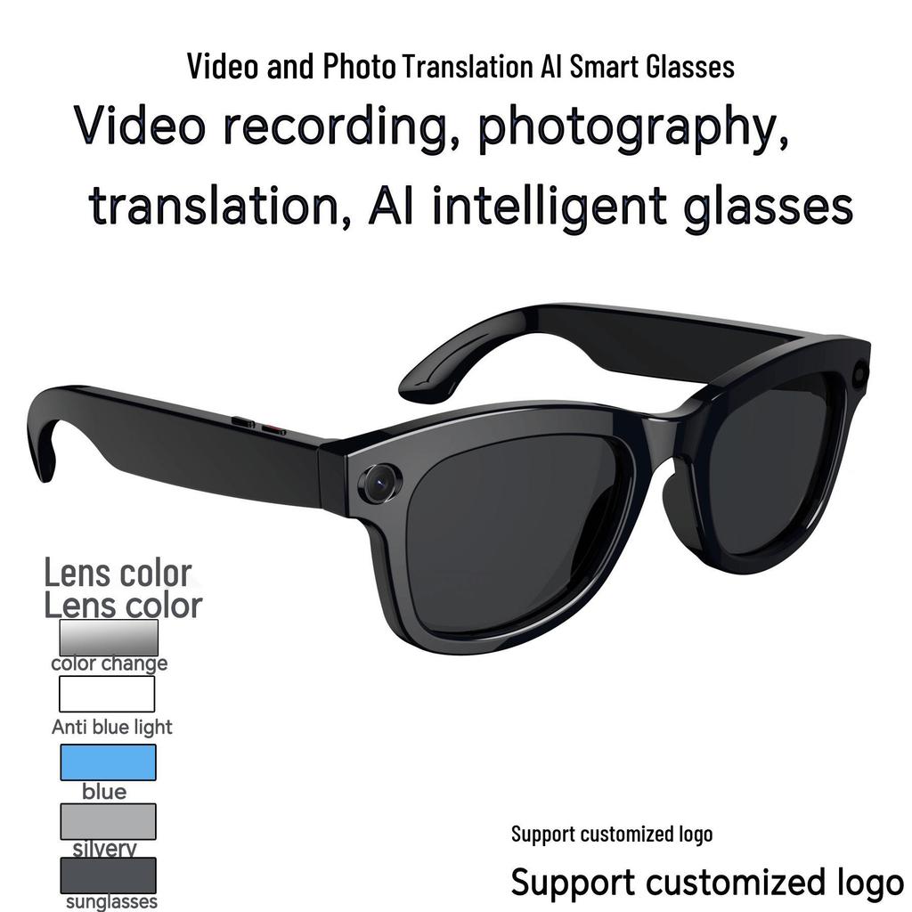 Ochelari Inteligenți Pixel M01Pro: 800w Foto AI, Traducere, Recunoaștere Obiecte, ChatGPT, Apeluri Bluetooth, Muzică