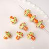 Colorful Mushroom Glass Loose Beads Cartoon Jewelry Making Material  Necklace Accessories