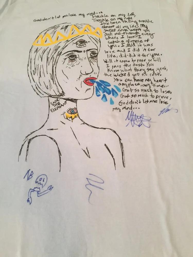 Rare! Cage the Elephant band Design cotton Shirt Unisex S to 5XL BO251 Unisex T-Shirt L