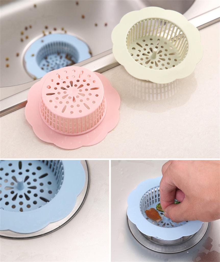 Kitchen Sink Floor Wash Basin Anti-clogging Net Bathroom Sewer Floor Hair Filter Cover