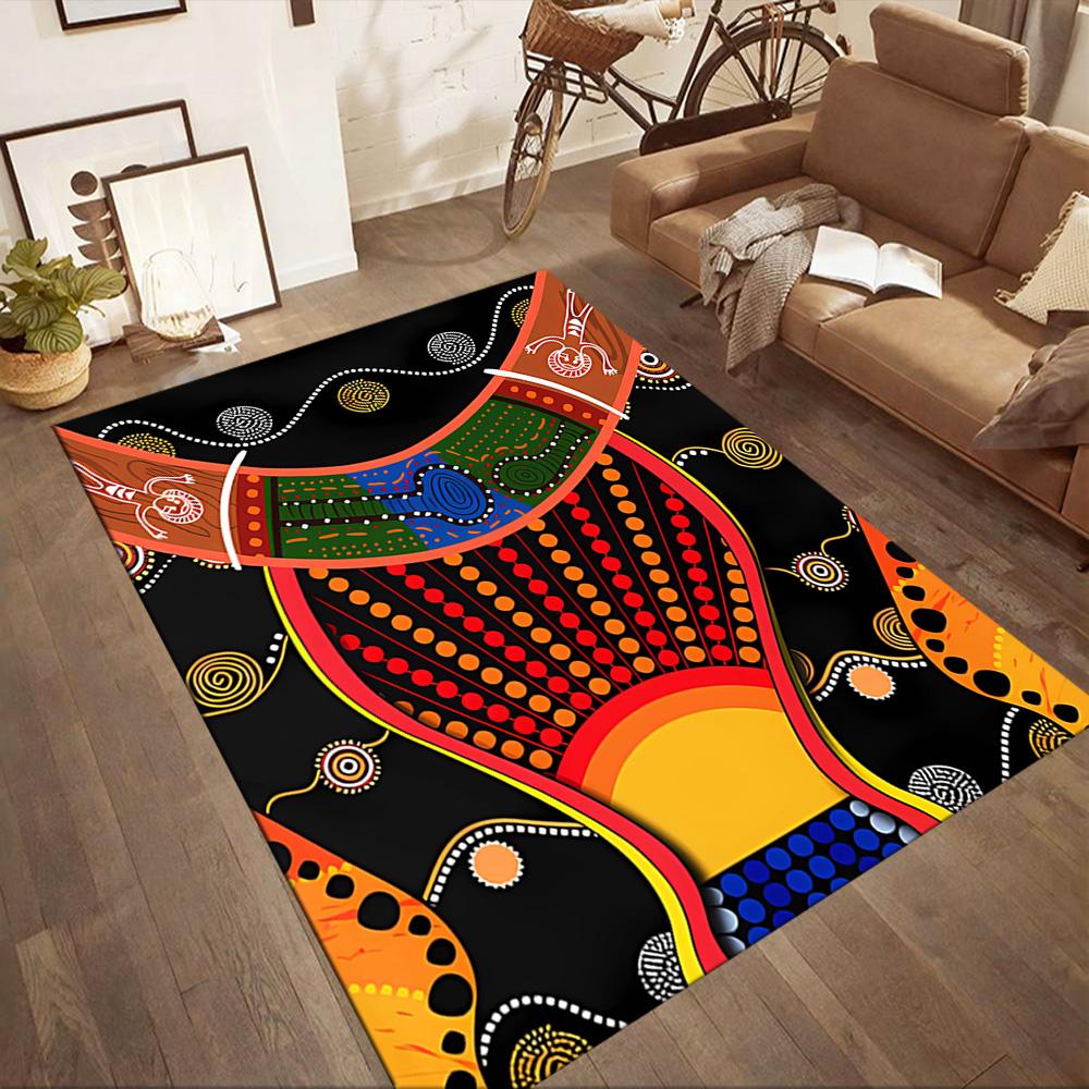 Australischer Aboriginal-Stil 31 Fußmatte Perfekt für Außenbereich Dekorieren Sie Zimmer Wohnzimmer Balkon Rutschfester Teppich Dekorieren Sie Büros