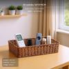 Rectangular Storage Box, RattanLook Organizer, polypropylene material, Bathroom & Living Room,