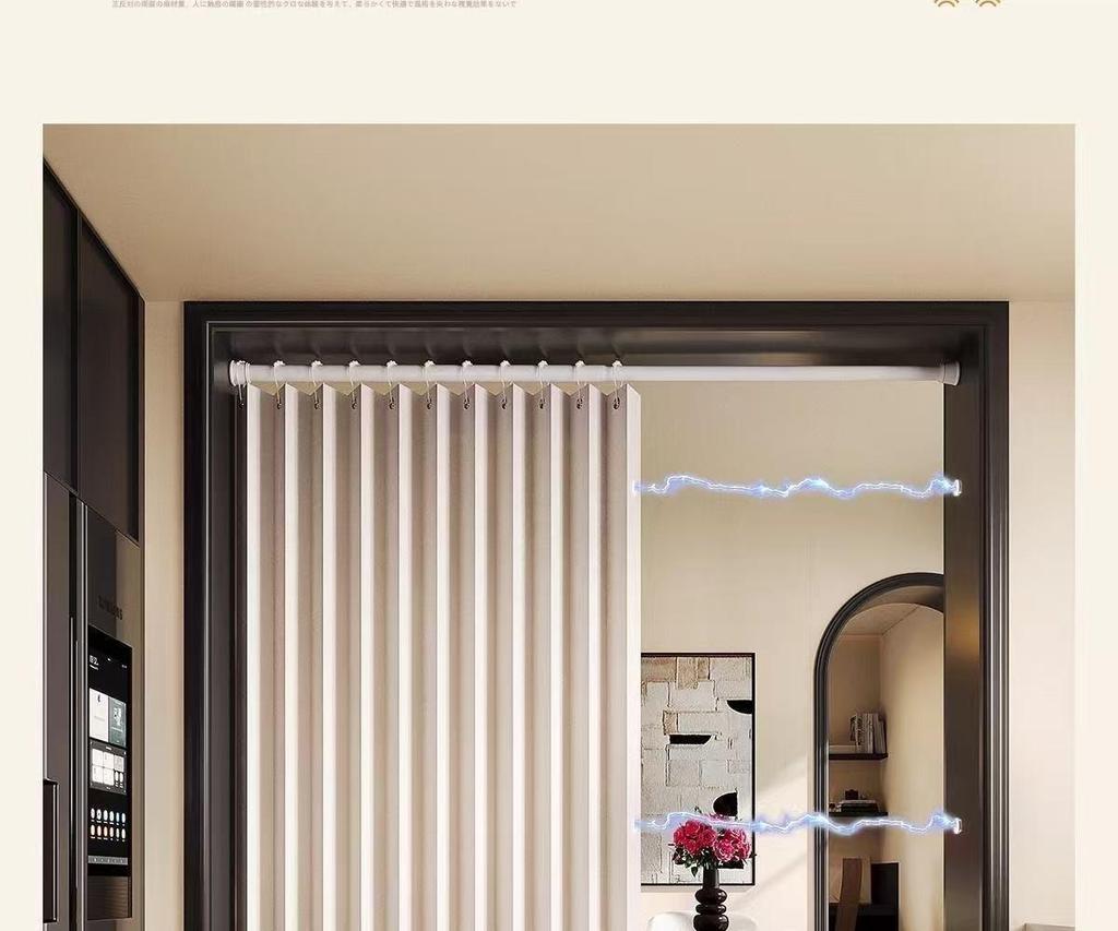 Premium Imitation Linen Door Curtain for Bedroom, Kitchen, and AC Shading