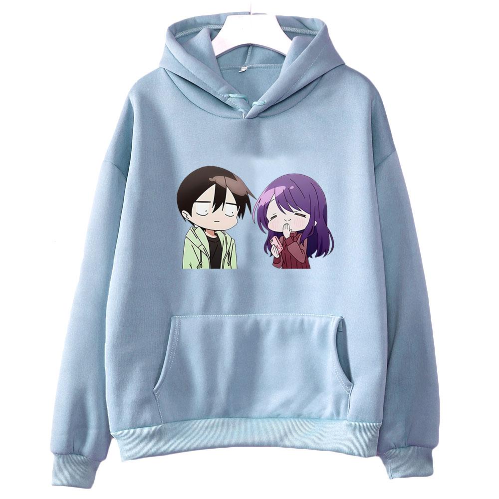 Kubo Won't Let Me Be Invisible Kubo Nagisa Cartoon Hoodie WOMEN Korean Style Manga/Comic Long Sleeve Clothing Aesthetic Harajuku