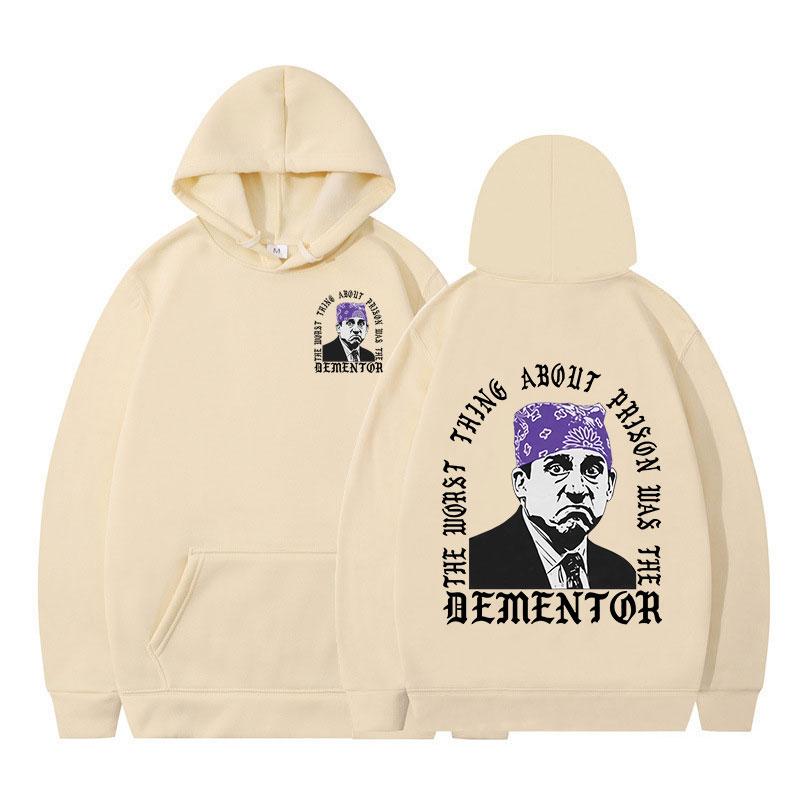 The Worst Thing About Prison Was The Dementor Graphic Hoodie Men Women Long Sleeve Pullover Hooded Sweatshirt Front & Back Print