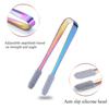 1pcs Stainless Steel Anti-skid Silicone Ice Clip Food Bread Clamp Food Grade Tongs Multipurpose Durable Clamp Sugar Cube Tongs