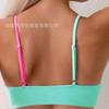 2025 New Color Matching Suspender Sexy Split Swimsuit Women's Three-point Bikini Beach Spa Swimsuit