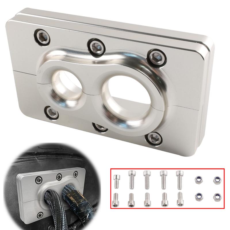 For Holley Terminator X Max Fire Wall Pass Through Raw Bracket Aluminum Alloy Upgrade Reduce Friction Fixed Wiring Harness