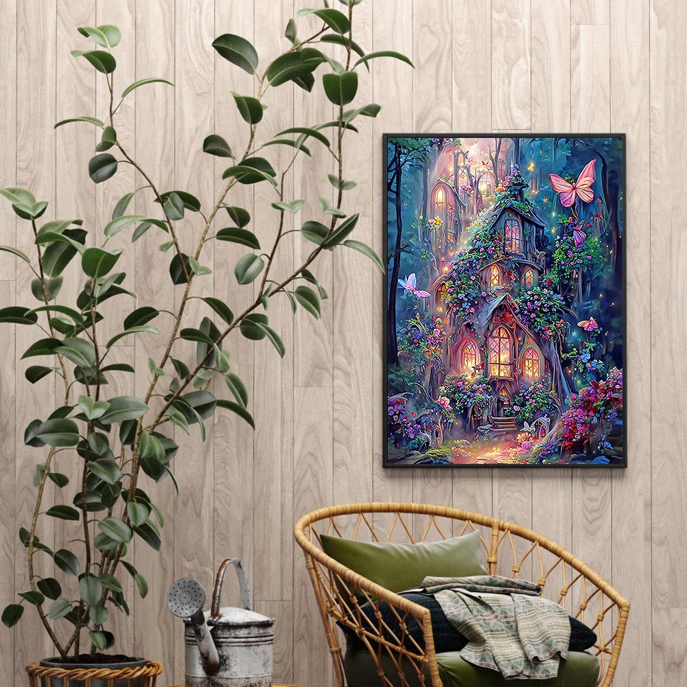 5D DIY Full Round Drill Diamond Painting Kit Dream House Decoration Art Craft