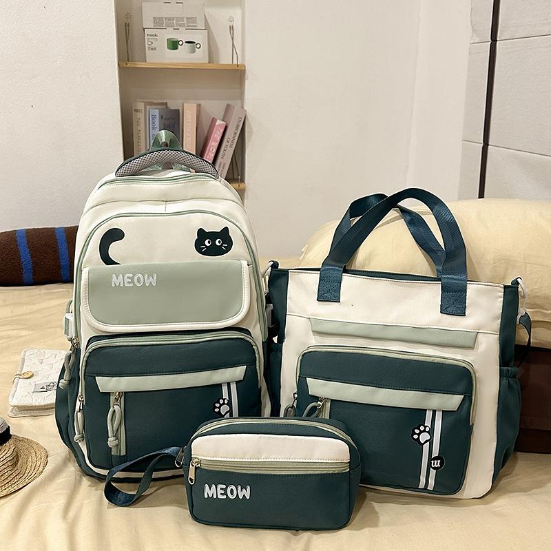 Schoolbag Schoolbag Female High School Student High Value Large Capacity Girl Junior High School Student Backpack Girls 1011 New Student Backpack