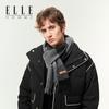 ELLE Men's 100% Wool Plaid Scarf