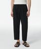 Musinsa Standard Wide Easy Elastic Waist Crop Slacks [Black]