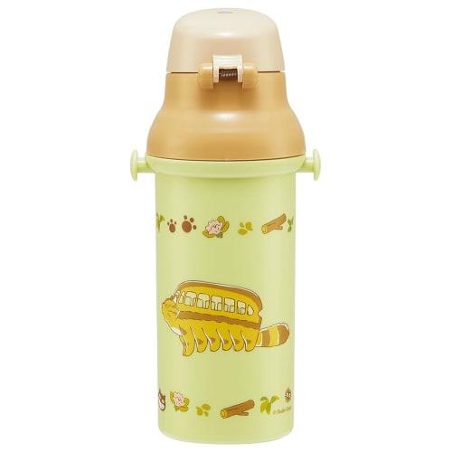 Skater Children's Plastic Water Bottle 480ml One Push Open/Close Antibacterial Child Friendly Lightweight Antibacterial Treatment Made in Japan Ghibli