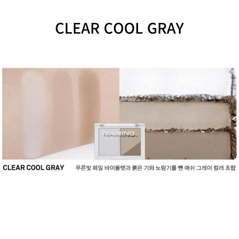 Naming Fluffy Volume and Shading Duo 9.8g CLEAR COOL GRAY