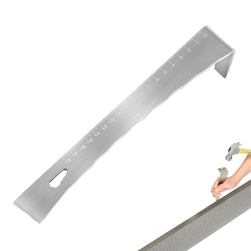 Multifunctional Scraper Stainless Steel Woodworking Crowbar Net Face Honey Cutter Flat Head Raising Knife with Scale belgium