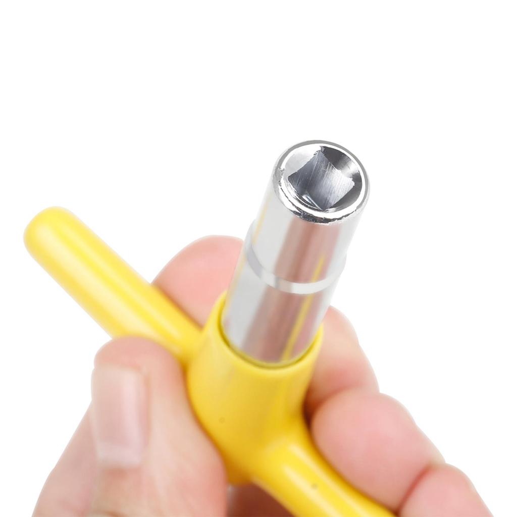 1pc Metal Drum Tuning Key T-type Tuner Solid Square Non-slip Protective Cover Accs for Drum Lovers